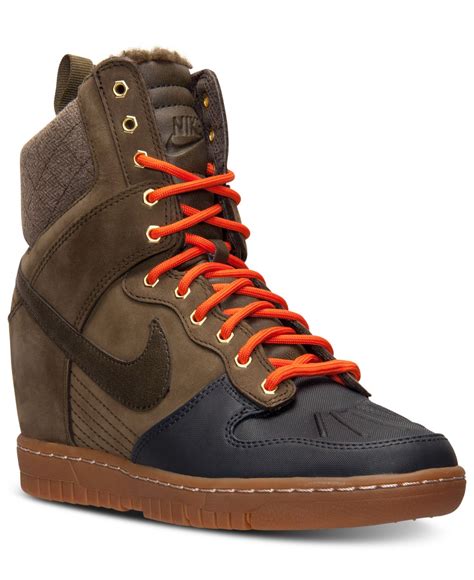 nike sky hi sneaker boots.